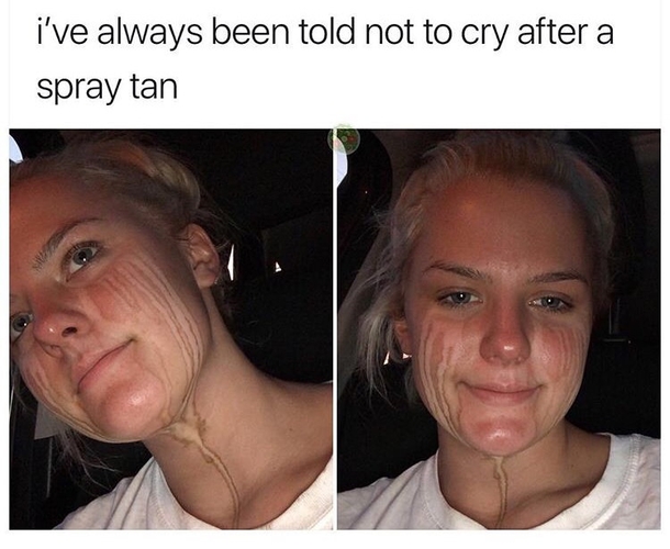 Ive always been told not to get spray tans