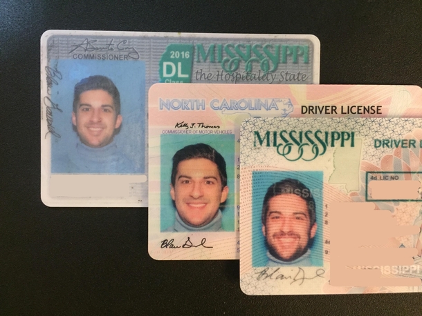 Ive been wearing the same DMV background blue turtleneck for drivers license photos since 