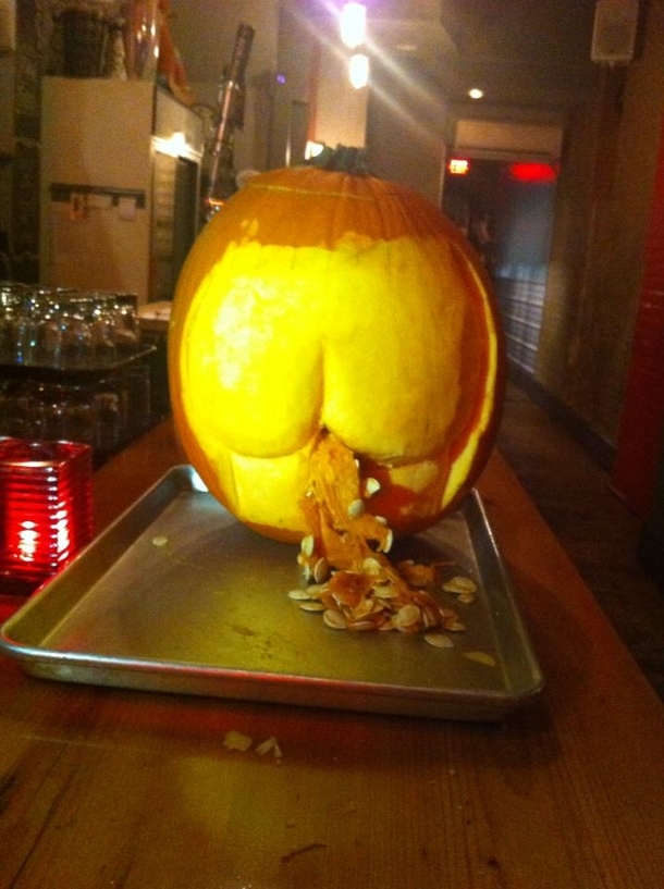 Ive chosen to turn the other cheek to the many artisan carved pumpkins