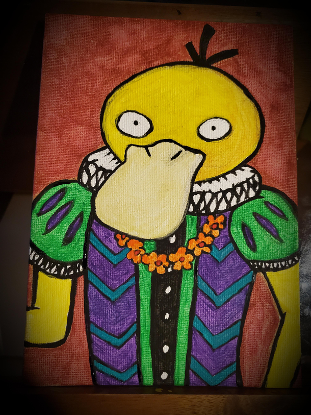 Ive gotten  hours of sleep in the last two days My brain spilled this on a tiny canvas between  AM and  AM