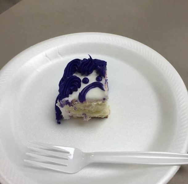 Ive never felt so guilty eating a piece of cake