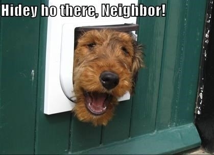 Ive never spoken a word to my neighbors but I can smell their steak