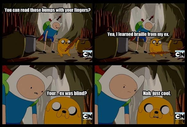 Jake knows braille