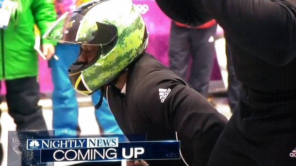 Jamaican bobsled team helmet