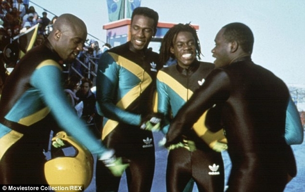 Jamaicans in traditional garb