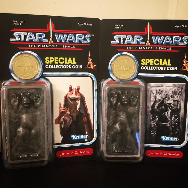 Jar Jar in carbonite
