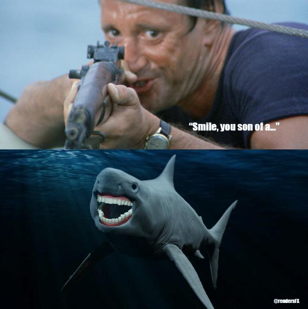 JAWS rare behind the scenes pic