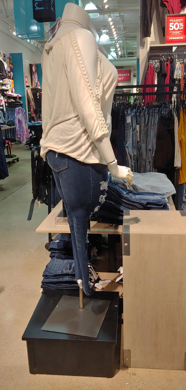 Jeans for chicks who always skip leg day