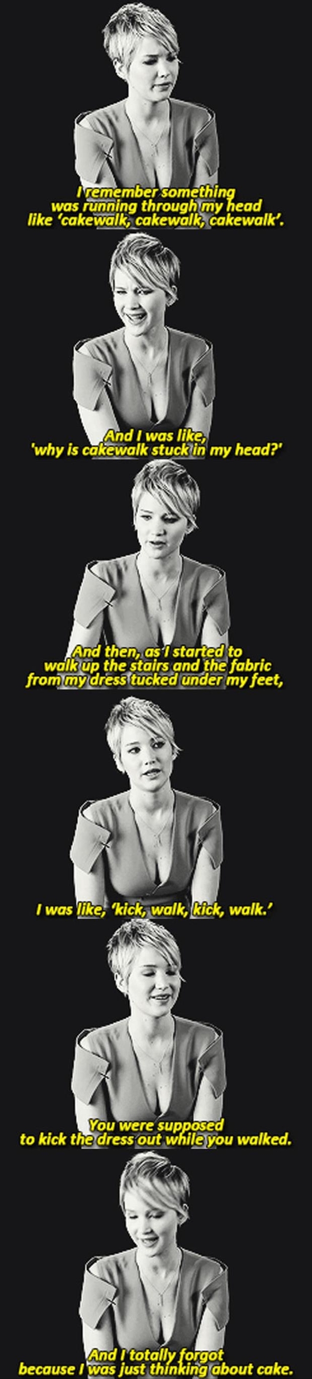 Jennifer Lawrence Likes cake