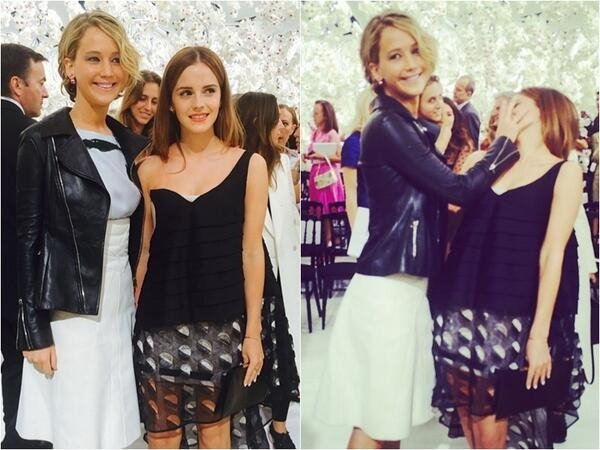 Jennifer Lawrence meets Emma Watson