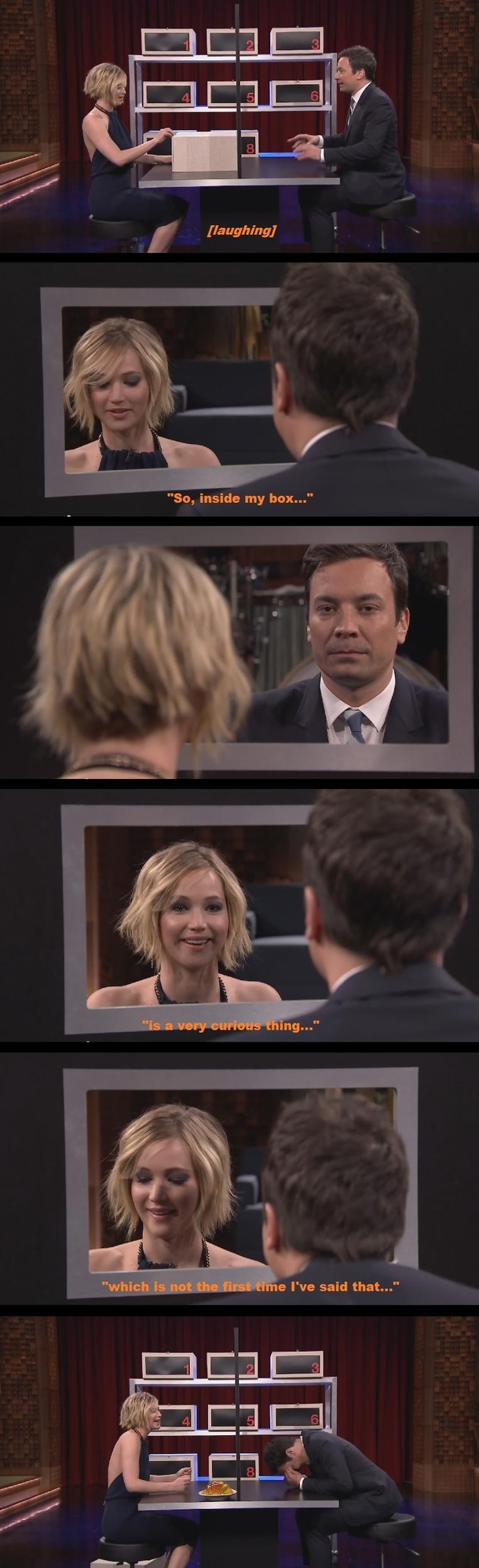Jennifer Lawrence plays Box of Lies on The Tonight Show