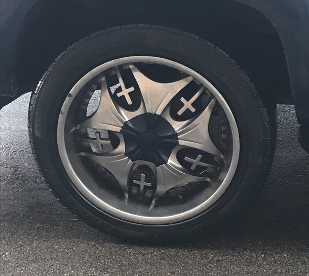 Jesus died for your rims