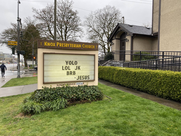 Jesus has a sense of humour at Easter