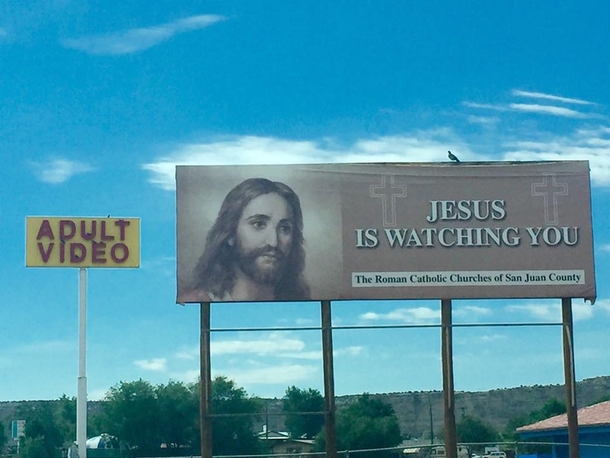 Jesus is watching porn