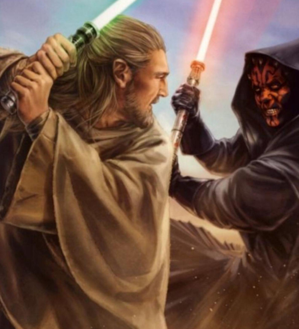 Jesus Vs satan colorized