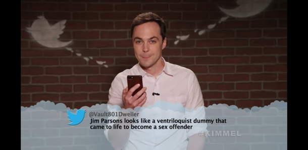 JiM PARSONS READS A MEAN TWEET