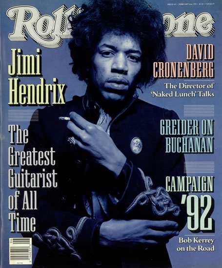 Jimi Hendrix changes the name of Rolling Stone magazine simply by being on the cover