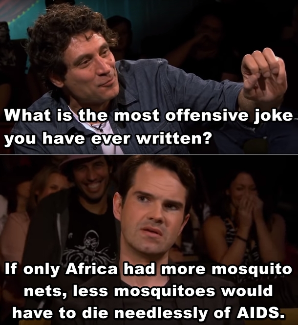 Jimmy Carrs most offensive joke