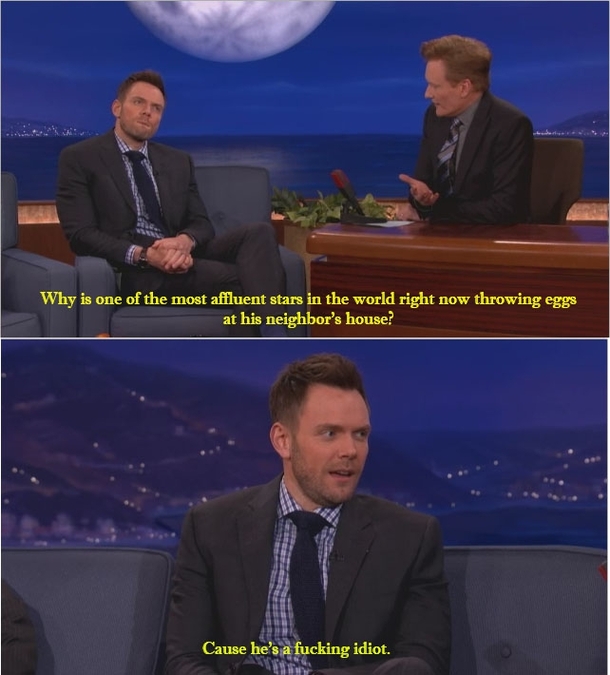 Joel McHale calls out Justin Bieber