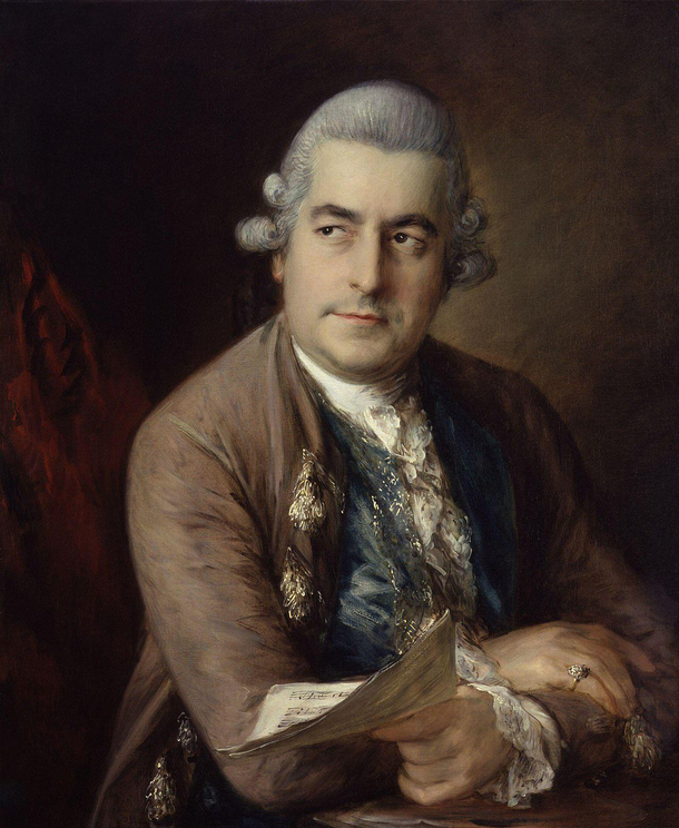 Johan Sebastian Bachs son Johan Christian Bach has a look on his face like I wanted to be a painter but nooooo Dad said thats the work of the peasants