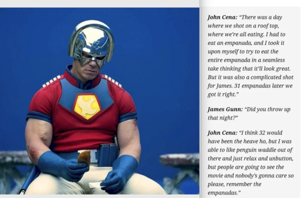 John Cena and  empanadas