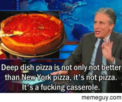 Jon Stewarts take on Chicago Deep Dish Pizza