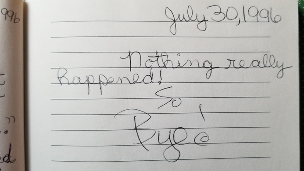 Journaling has always been one of my strengths