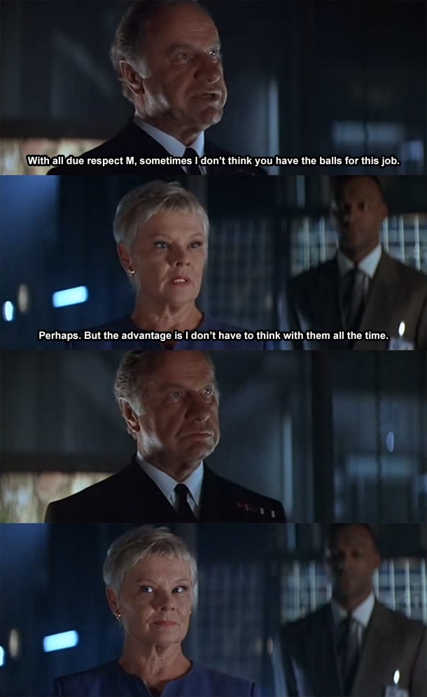 Judi Denchs mid-s M was savage