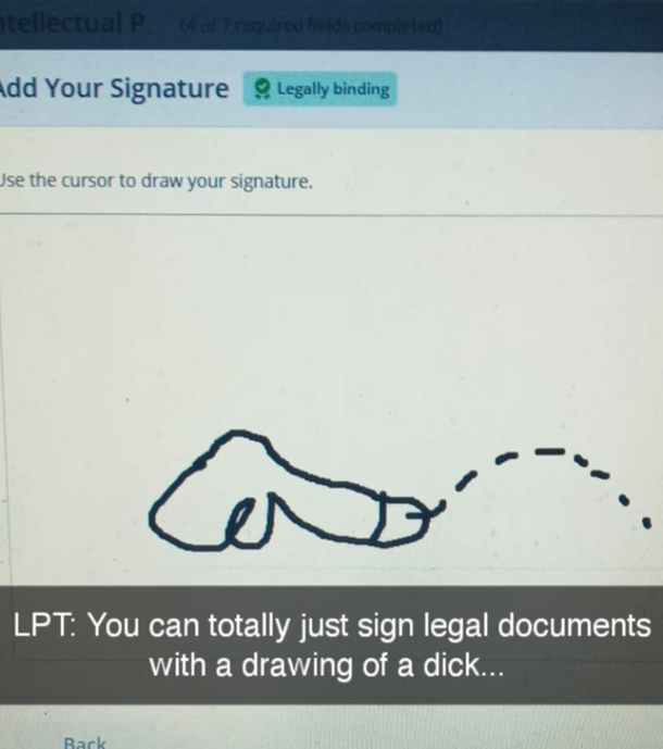 Jus saying They really should know better than to trust me to write my own name