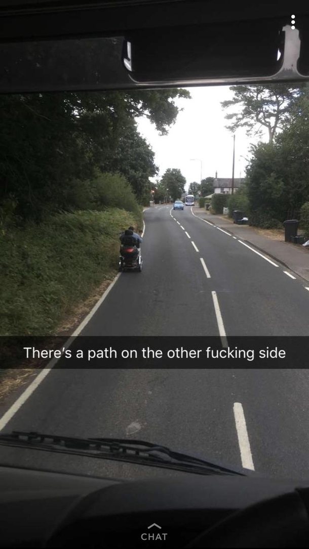 Just a normal morning in suburban Britain