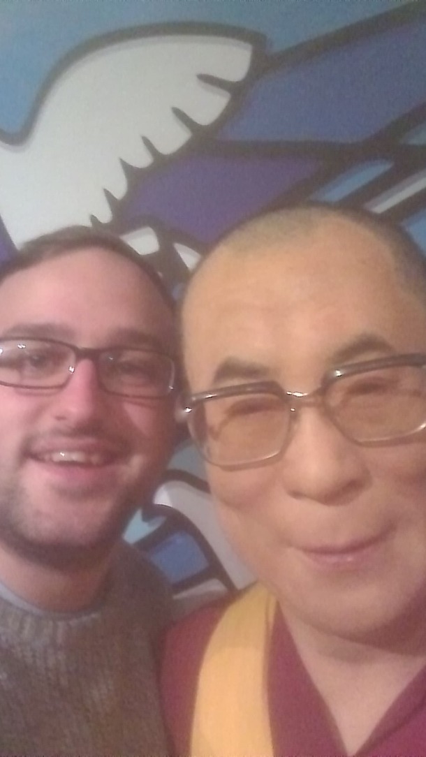 Just a selfie with the Dalai Lama
