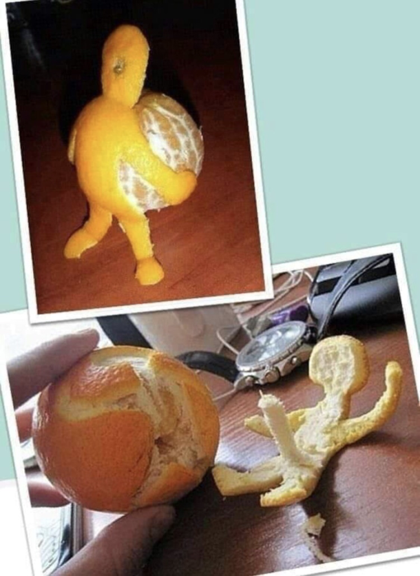 Just an orange peel