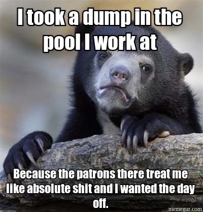 Just another shitty confession bear