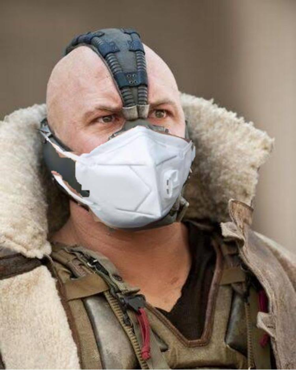 Just Bane reminding people to wear masks