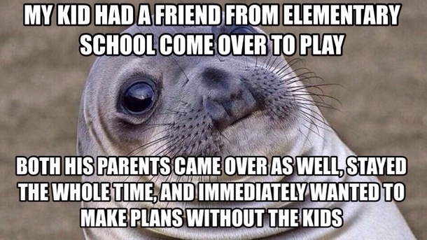 Just because our kids are friends doesnt automatically make us friends