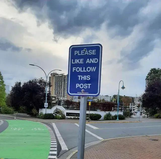 Just because the sign says so
