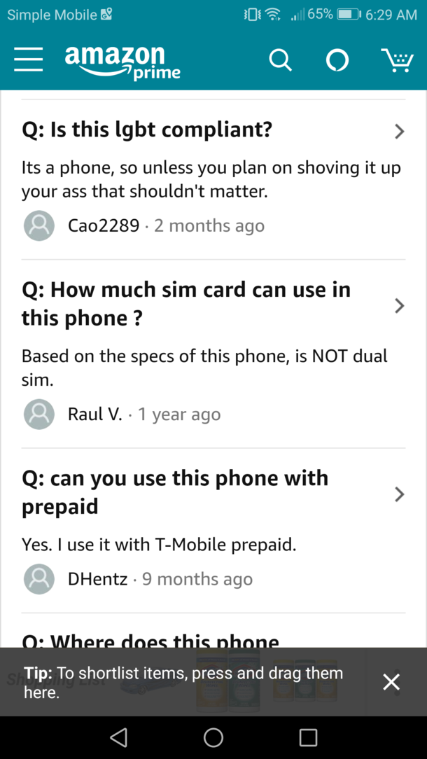 Just browsing phone reviews