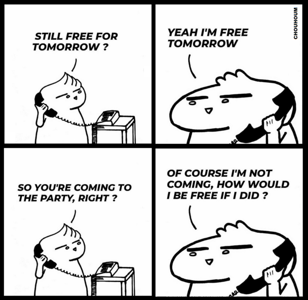 just confirming youre free