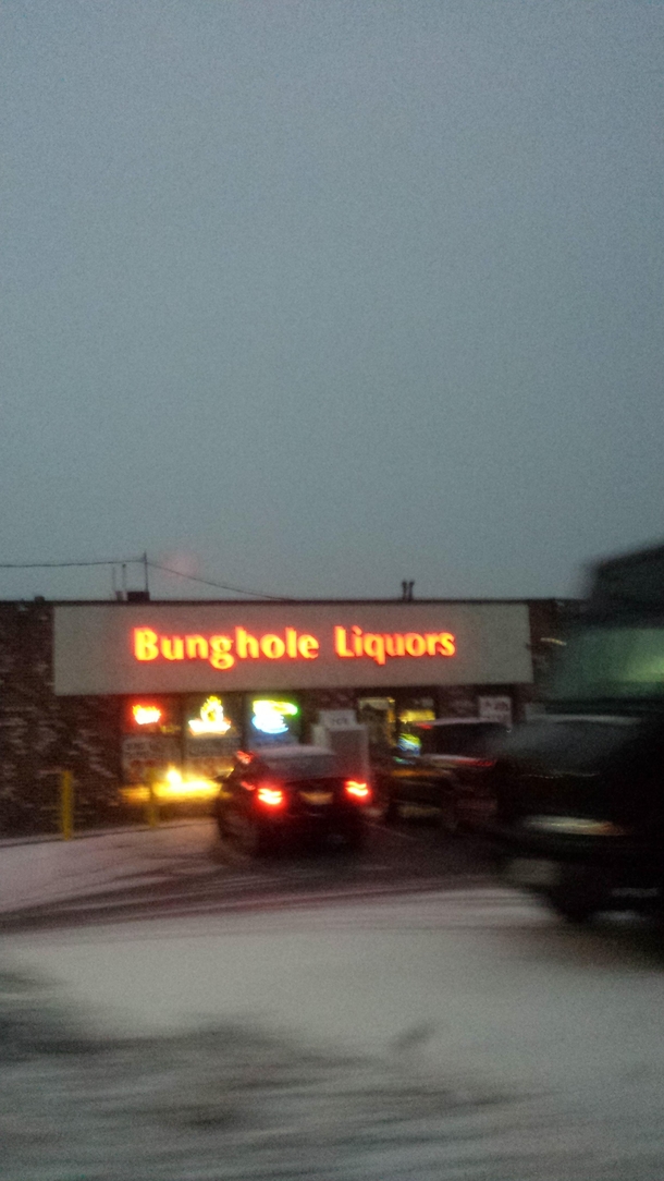 Just drove past this Liquor Store