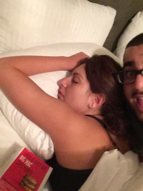 Just got married tonight got to the hotel room this is our action tonight 