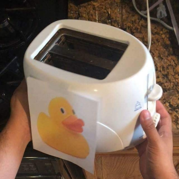 Just got my new rubber ducky for my bath
