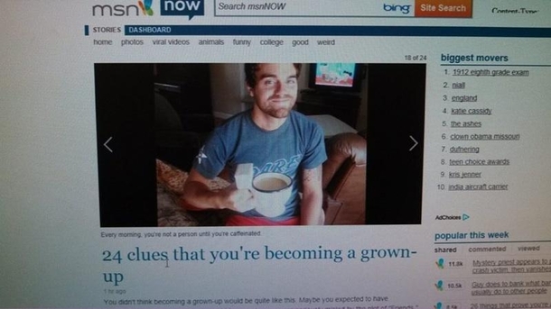 Just got this from a friend with Why are you on the fuckin news Thanks guys