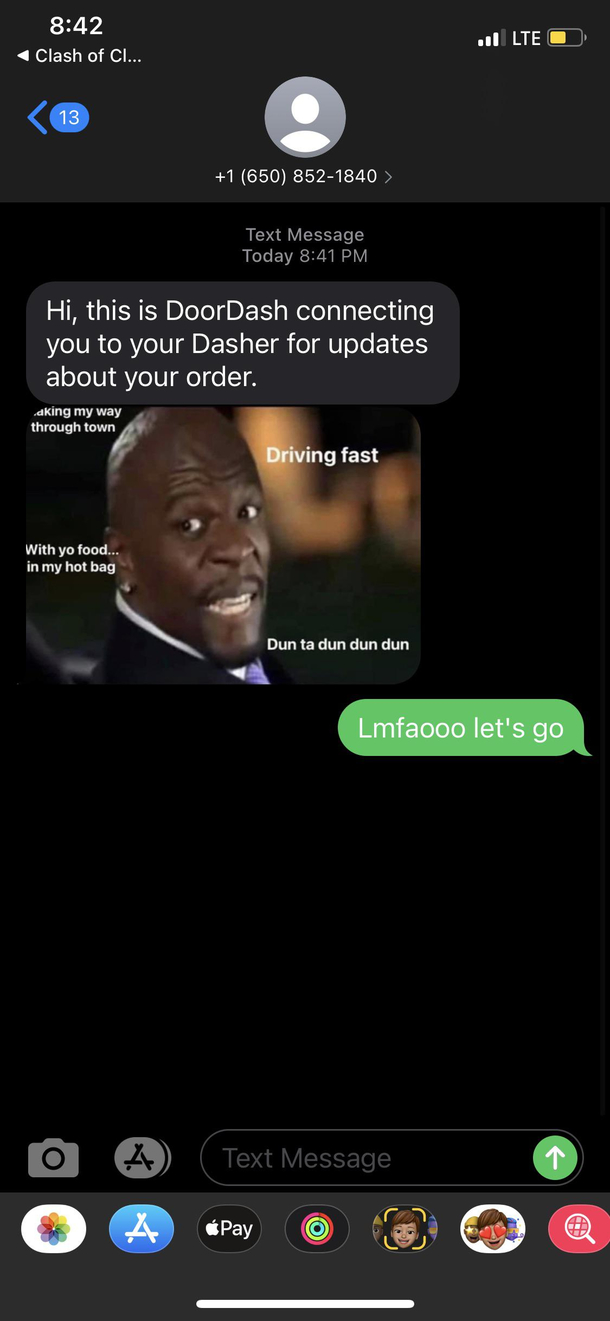 Just had the best Door Dash experience