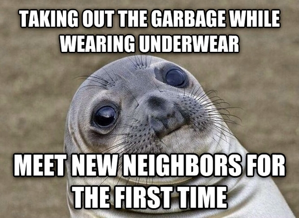 Just had to take out one quick thing before the garbage truck arrived