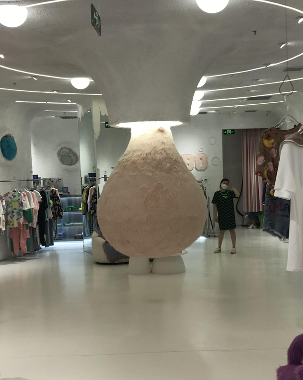 Just hand the giant furry nut-sa errr lightbulb in the middle