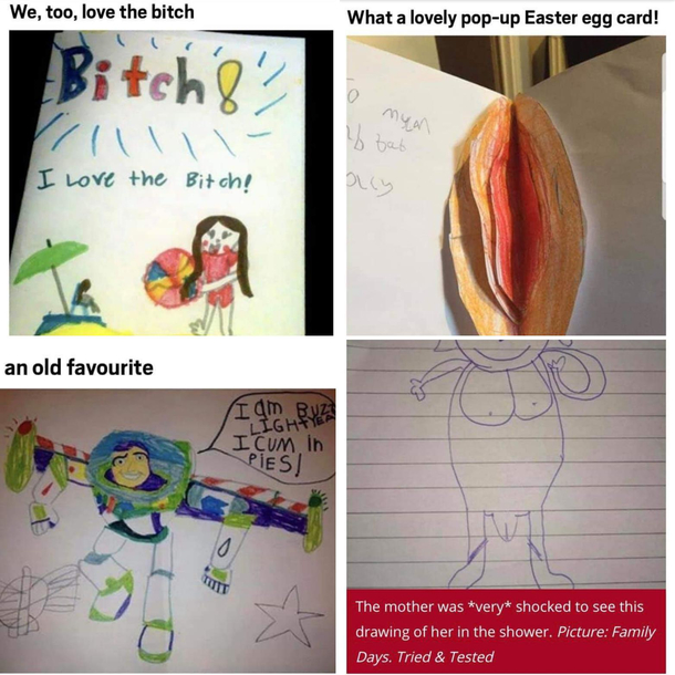 Just kids being innocent and adults doing double takes