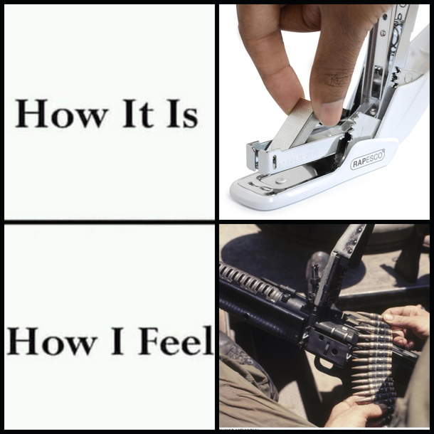 Just make sure you yell reloading loud enough for the office to hear