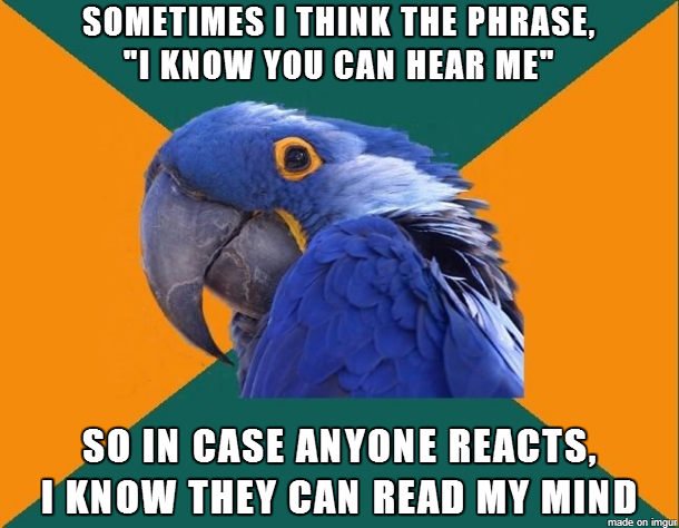 Just me and my thoughts