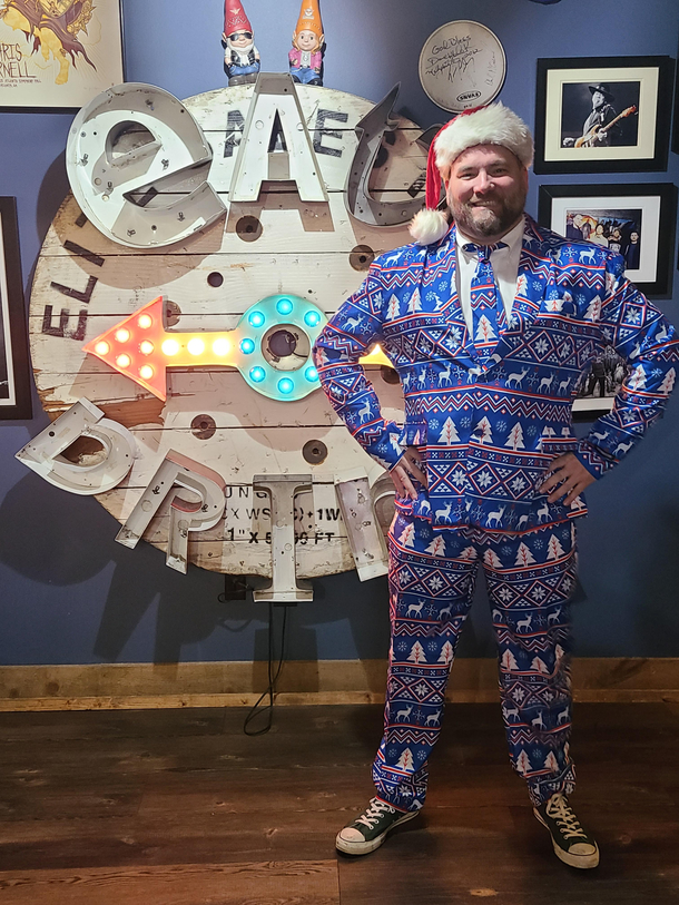 Just me wearing a suit to work