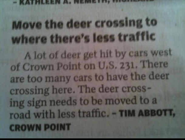 Just move the crossing
